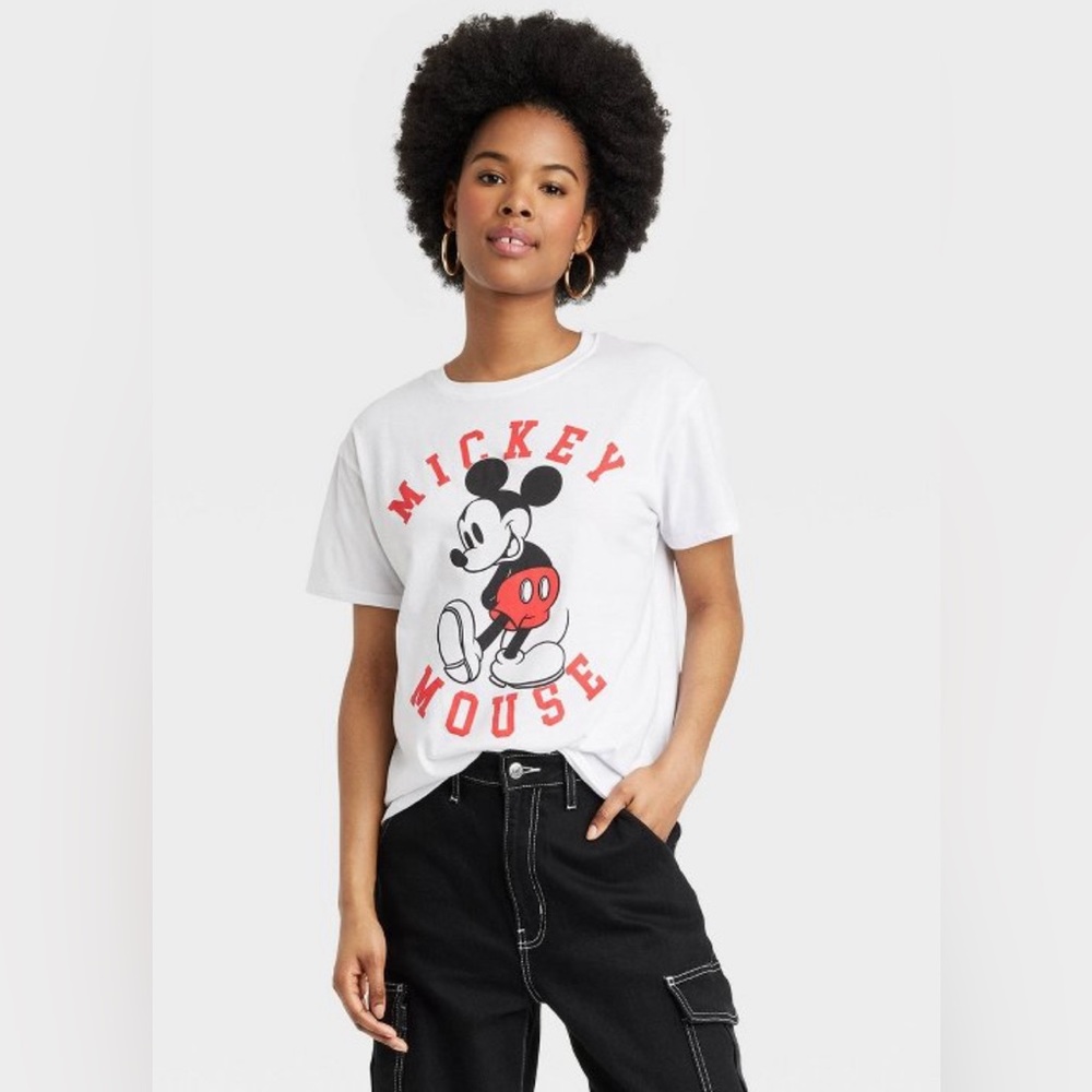 Disney Mickey Mouse Short Sleeve Graphic Tee - Picture 1 of 4
